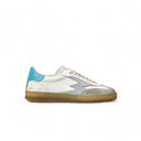 SNEAKER CLUB WHITE TURQUOISE REPTILE PRINT