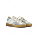 SNEAKER CLUB WHITE TURQUOISE REPTILE PRINT