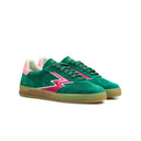 Sneaker Club verdi con dettagli rosa