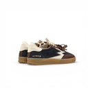SNEAKER CLUB PATCHWORK NAVY, MARRONE E BURRO