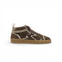 SNEAKER ICONIC MID IN SHEARLING MARRONE