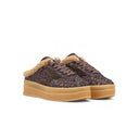 CHOCOLATE GLITTER DOUBLE CLUB MULE SNEAKER