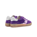 Viola Club sneaker with lavender logo
