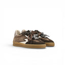 SNEAKER CLUB PATCHWORK SESAMO, MARRONE SCURO E GRIGIO