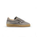 SNEAKER CLUB IN PELLE STAMPA STRUZZO GRIGIO OSTRICA