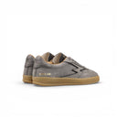 SNEAKER CLUB IN PELLE STAMPA STRUZZO GRIGIO OSTRICA