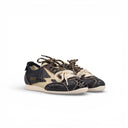 SNEAKER IKIGAI IN PELLE STAMPATA RETTILE BLU NOTTE