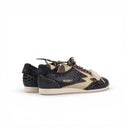 SNEAKER IKIGAI IN PELLE STAMPATA RETTILE BLU NOTTE