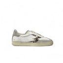 CLUB WHITE SNEAKER LEOPARD LOGO