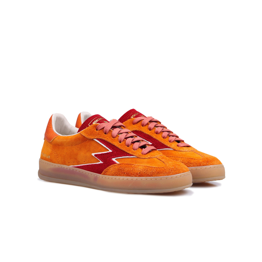 Sneaker Club Arancione logo Rosso