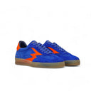 ELECTRIC BLUE AND FLUORESCENT ORANGE CLUB SNEAKER