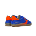 ELECTRIC BLUE AND FLUORESCENT ORANGE CLUB SNEAKER
