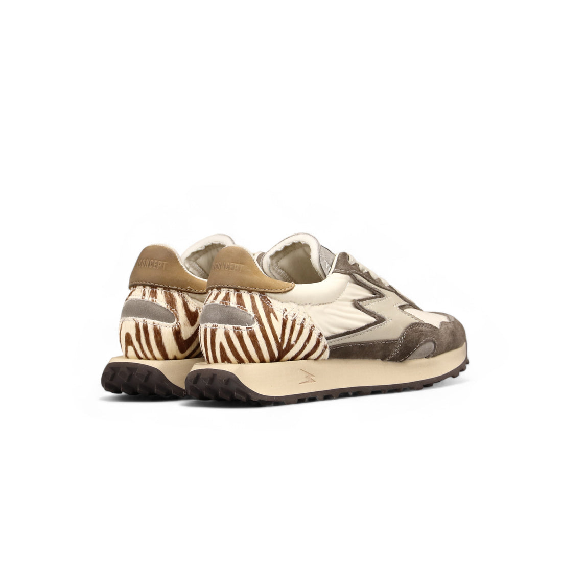 SNEAKER HYPE BIANCHE CON DETTAGLI IN CAVALLINO ZEBRATO