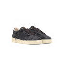 Women's Black Canvas and Teddy Club Sneakers