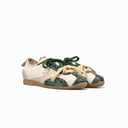 Sneaker Ikigai Off White Mesh Dettaglio Pitone