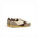 SNEAKER KOBE IN PELLE TRAFORATA E DETTAGLI BEIGE E NABUK CACAO