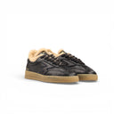 SNEAKER CLUB IN PELLE NERA CON FODERA INTERNA IN PELLICCIA