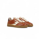 SNEAKER CLUB CROCODILE COGNAC