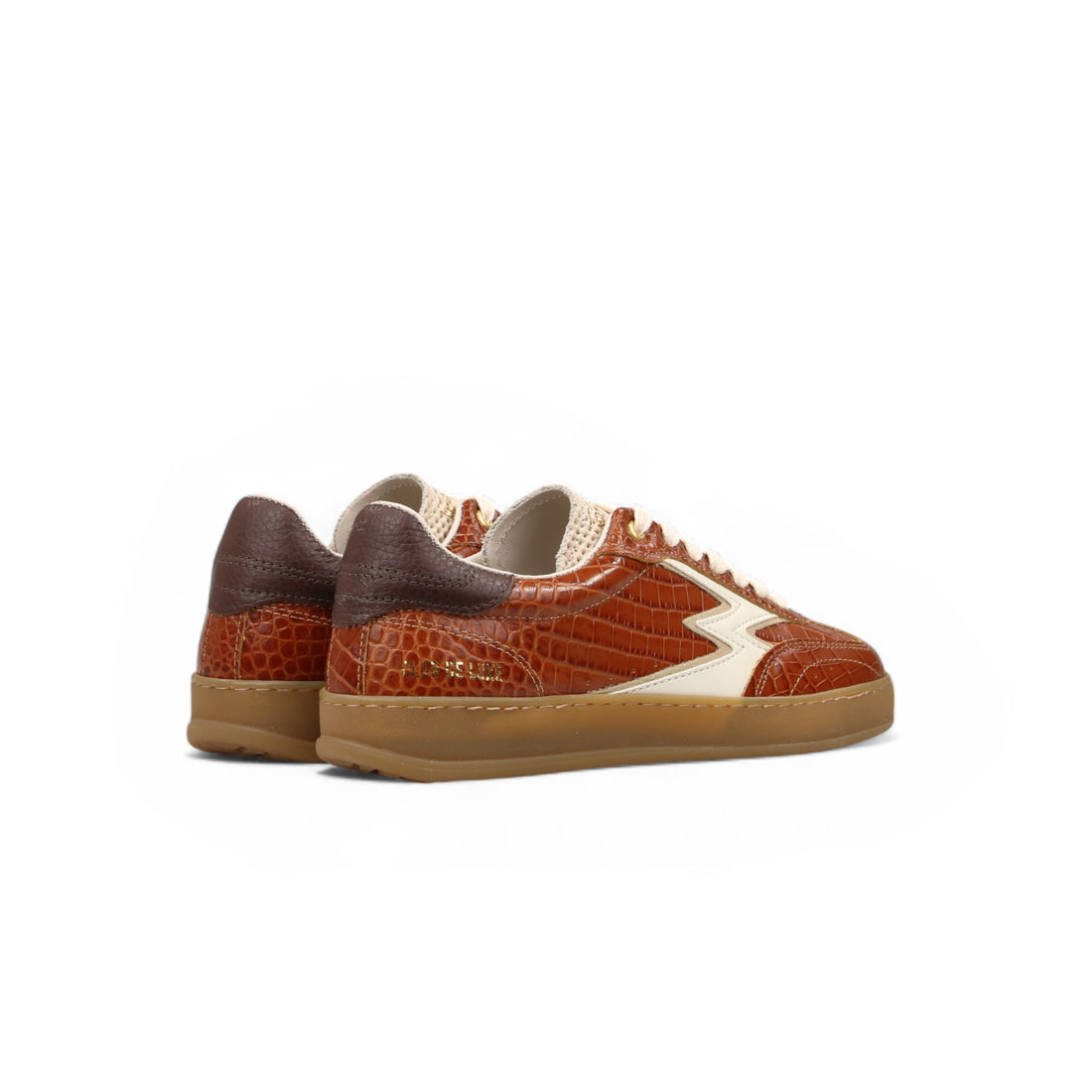 SNEAKER CLUB COCCODRILLO COGNAC