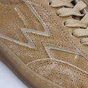 Sneaker Club Cognac Crackle E Chocolate Suede