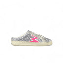 Sneaker Iconic Mule Glitter Argento