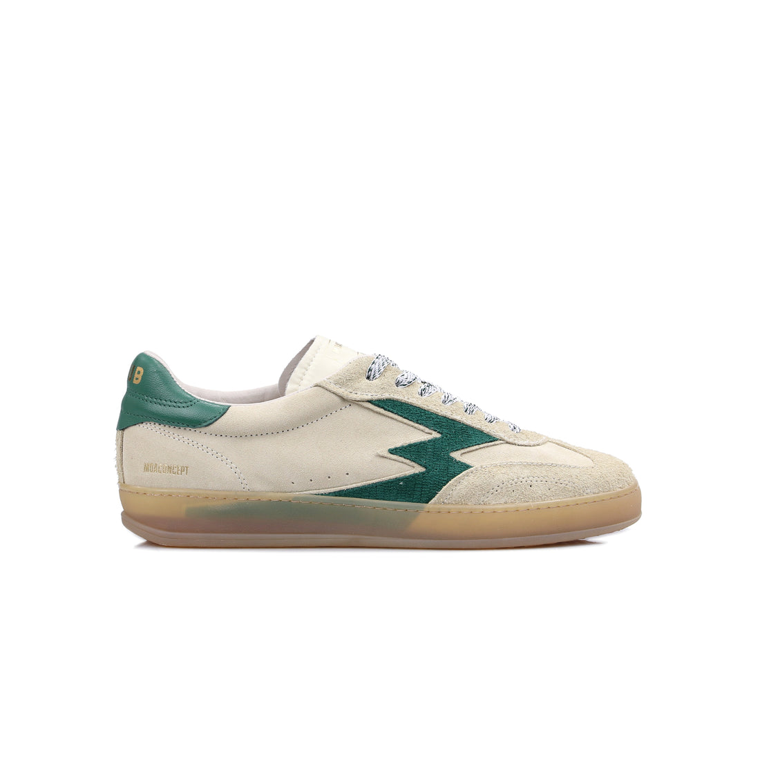 Sand Club sneaker with green logo