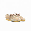 Sneaker Ikigai Ecru Mesh E Dettaglio Crackle