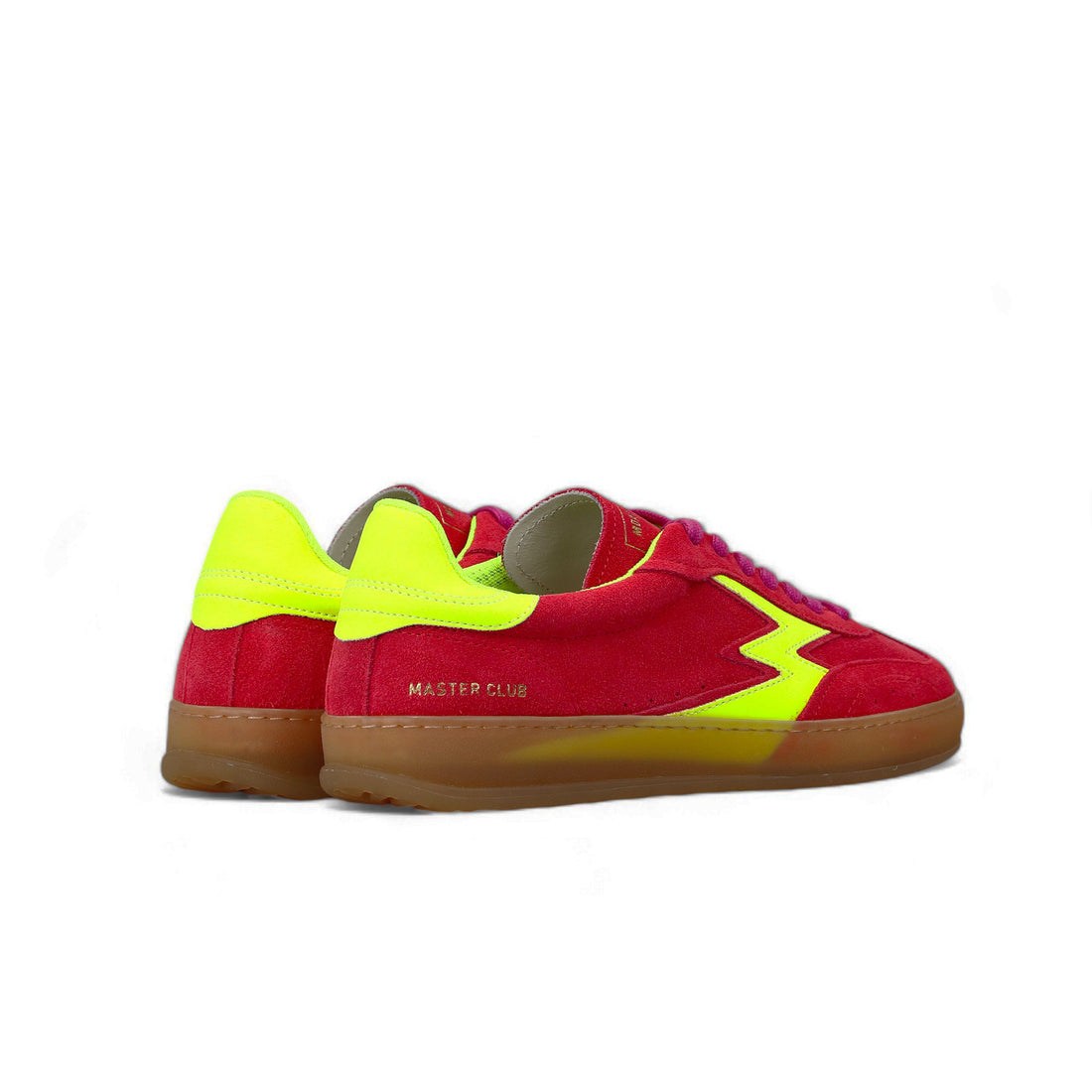 RASPBERRY AND FLUORESCENT YELLOW CLUB SNEAKER