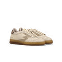 Club Sneaker Beige Crackle Snake Print Tobacco