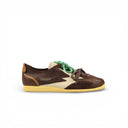 SNEAKER IKIGAI IN PELLE COLOR CIOCCOLATO CON DETTAGLI BURRO E CUOIO