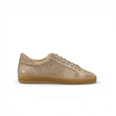 SNEAKER ICONIC BEIGE IN NABUK CON LOGO TRAFORATO