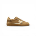 SNEAKER CLUB IN SUEDE CAMMELLO CON APPLICAZIONI BORCHIE E TURCHESI E BAC