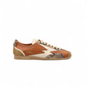 Ikigai Leather Sneaker with Python Print Detail