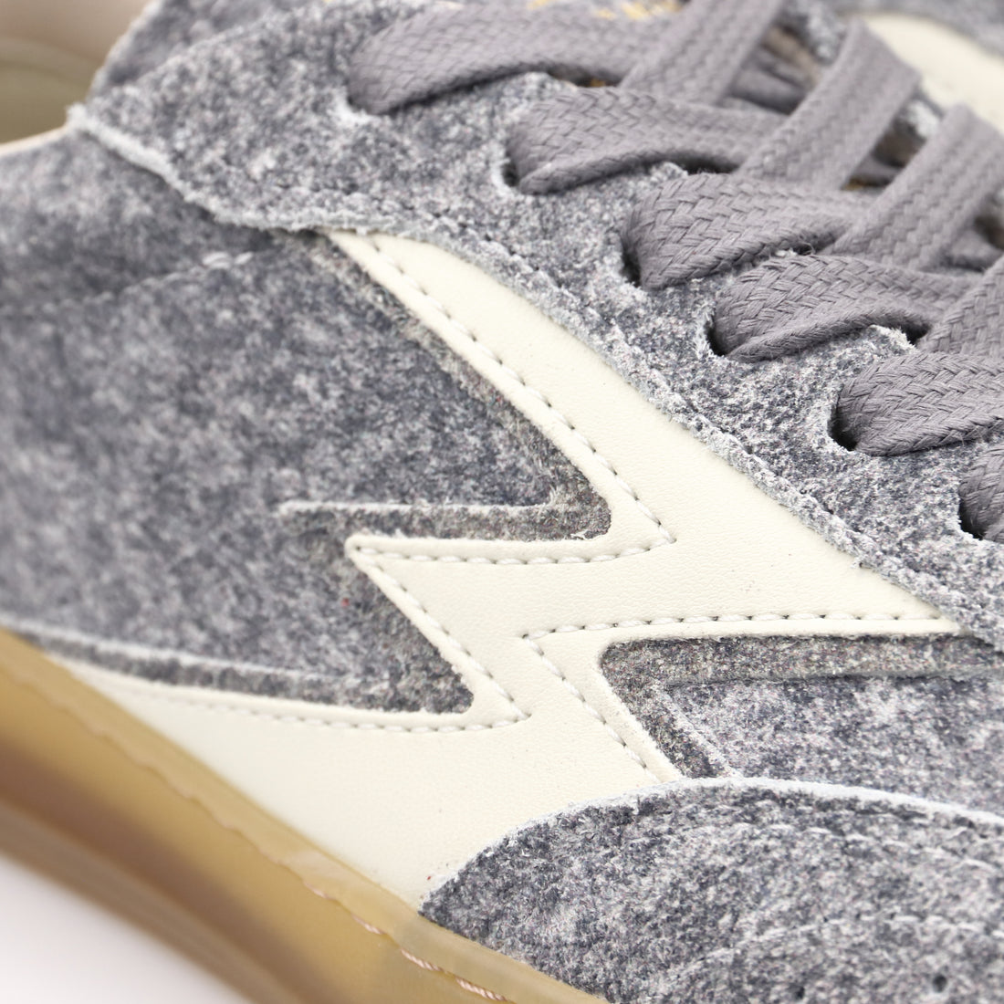 SNEAKER CLUB SUEDE EFFETTO FELTRO GRIGIO