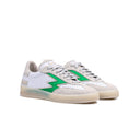Sneaker Club Bianca Logo Opaco Verde Donna