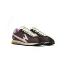 SNEAKER FLASH NYLON MARRONE E ROSA