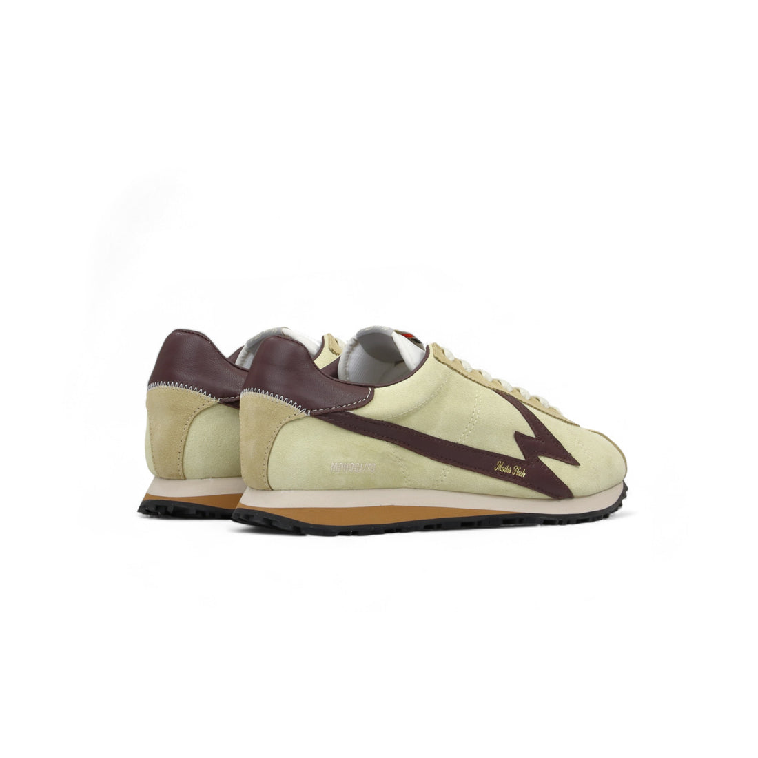 Sneaker Flash Suede Beige e Marrone