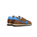 Flash Nylon Sneaker in Hazelnut and Electric Blue