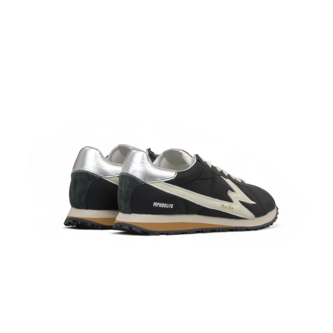 Sneaker Flash Nylon Nero e Silver