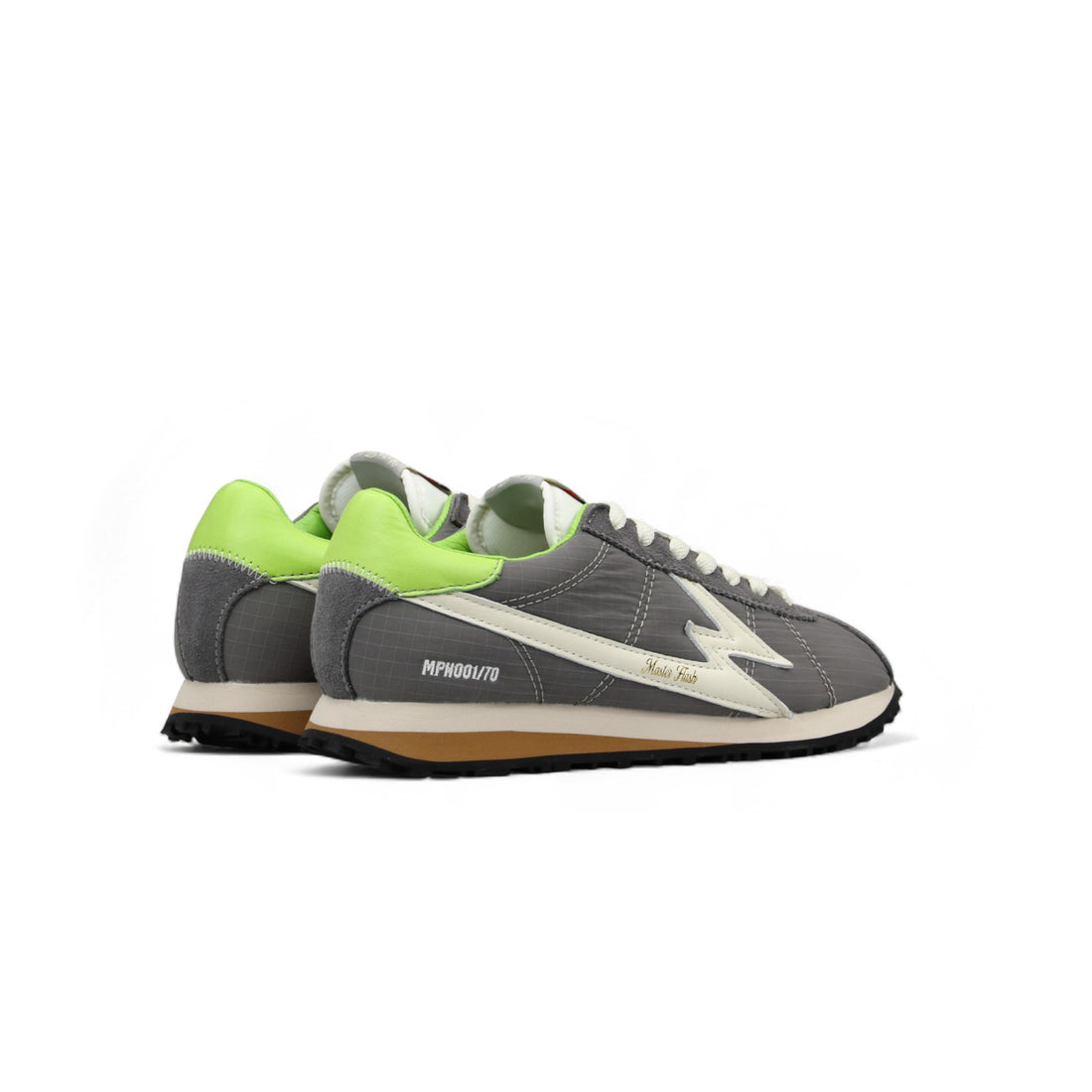 Sneaker Flash Nylon Grigio e Lime
