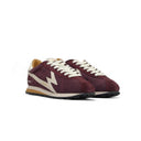 Flash Suede Burgundy and Off White sneakers