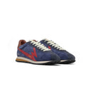 Flash Nylon Navy Blue and Red Sneaker