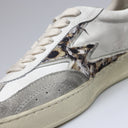 CLUB WHITE SNEAKER LEOPARD LOGO