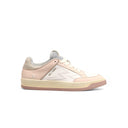 Squad sneaker with embroidered logo and pink details