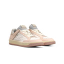 Squad sneaker with embroidered logo and pink details