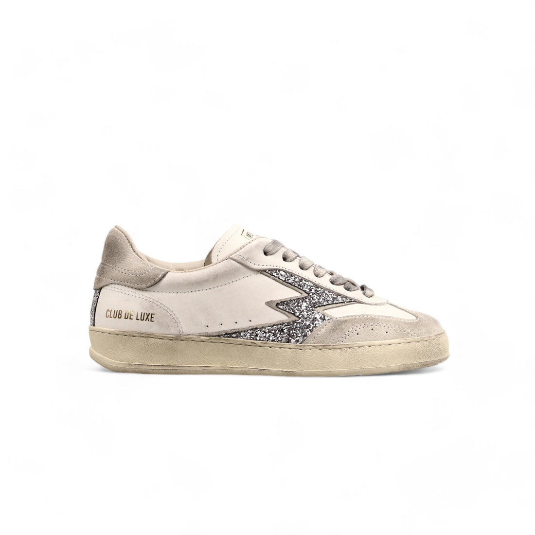 Club Deluxe Sneaker Logo Glitter Silver - Main Image