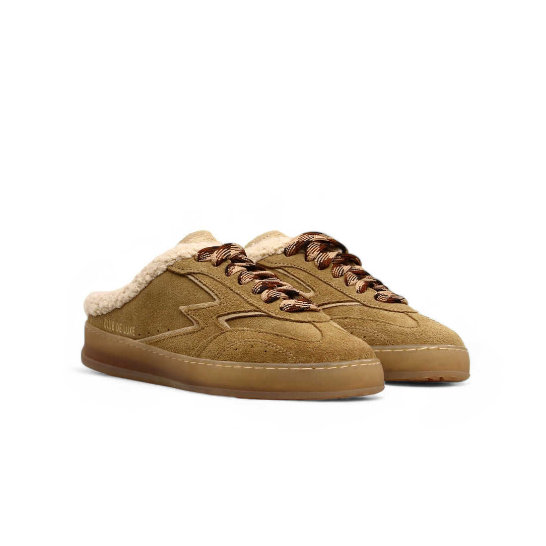 Sneaker Club Deluxe Mule Suede Camel - Main Image