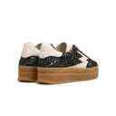 Sneaker Double Club Deluxe Glitter Verde Smeraldo