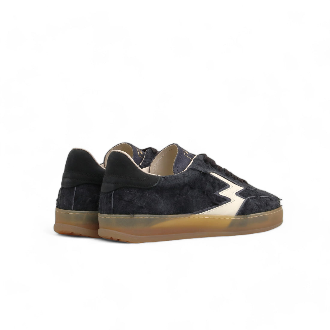 Sneaker Club Suede Graffiato Nero Donna